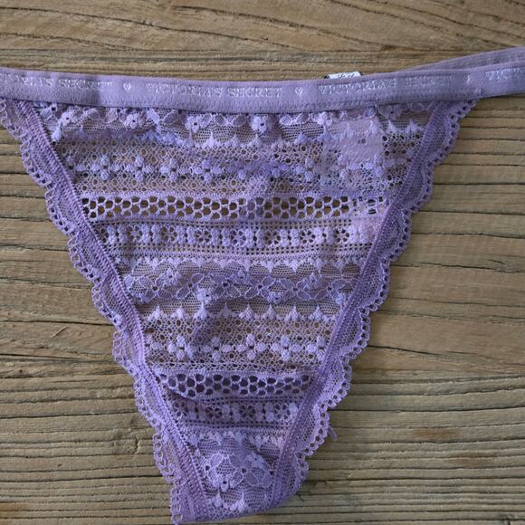 Victoria's Secret V-String Thong 3 piece bundle sz L New - Picture 4 of 4